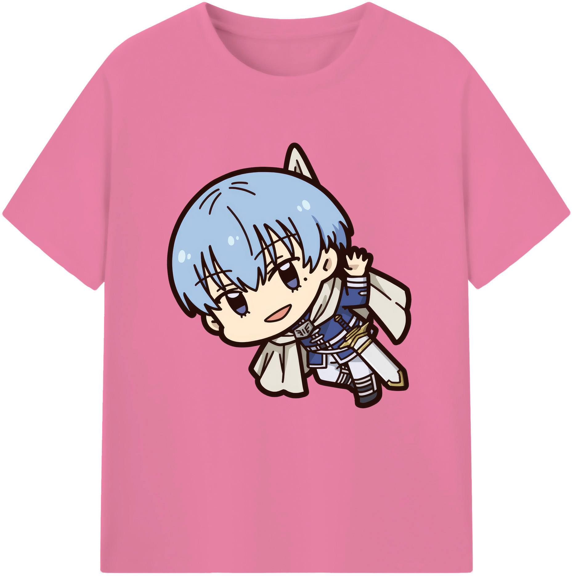 （画像用） 葬送のフリーレン Frieren 綿100％半袖Tシャツ（フロントプリント）